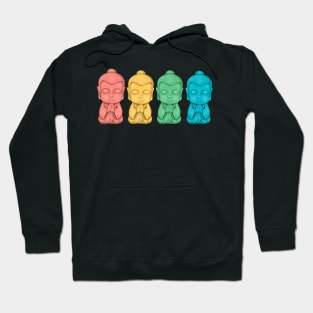 A little row of Buddhas Hoodie